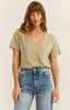 Z Supply Girlfriend V-Neck Tee
