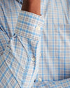 Johnnie-O Novak Prep-Formance Button Up Shirt in Maliblu