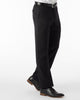 Ballin Comfort “EZE” Super 120’s Gabardine Flat Front Slacks in Black