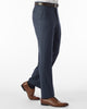 Ballin Comfort “EZE” Super 120’s Sharkskin Slacks in New Navy Dunhill Model