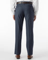 Ballin Comfort “EZE” Super 120’s Sharkskin Slacks in New Navy Dunhill Model